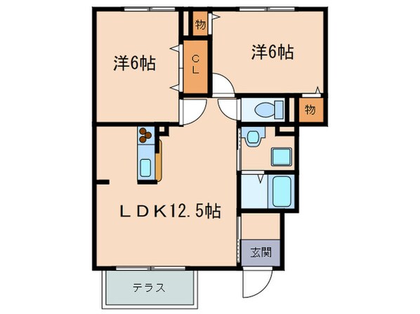 モンソレ－ユＡ棟の物件間取画像